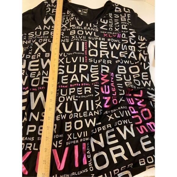 NFL women’s tunic xxl superbowl New Orleans NEW rn#132108 Rayon - Picture 7 of 7